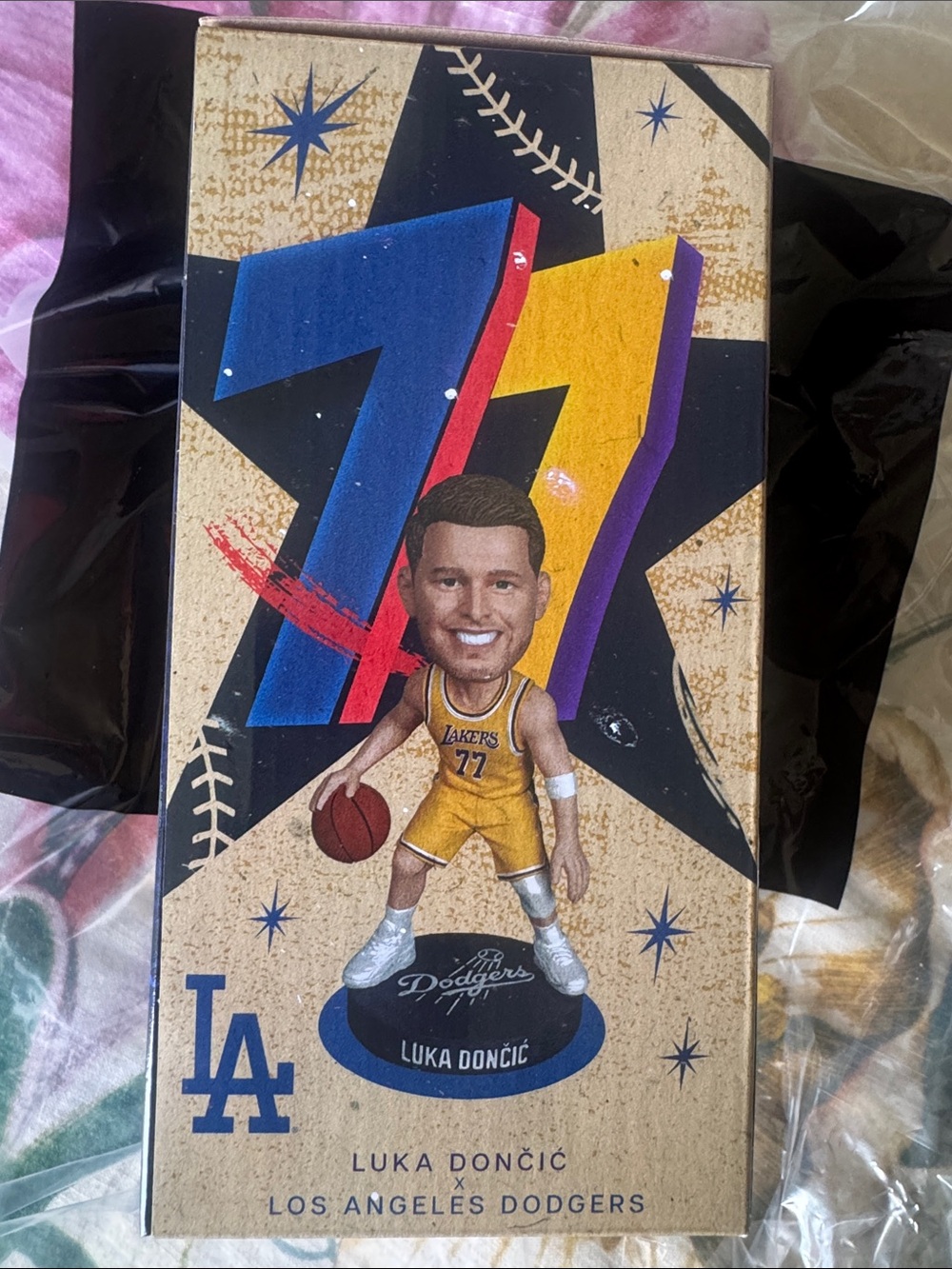 💙LA DODGER bobblehead of Luka Dončić of the LAKERS💜💛 - Picture 5 of 9